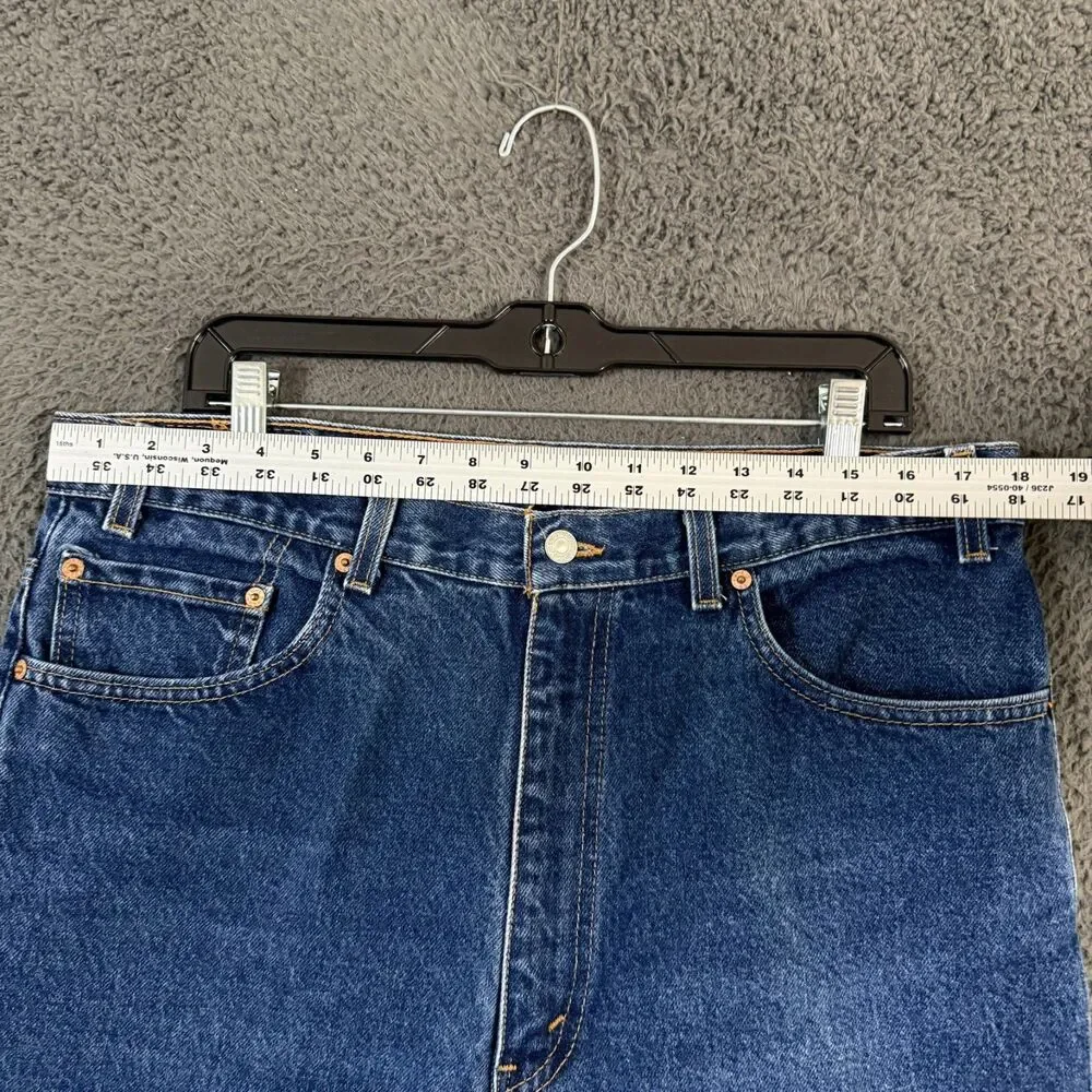 Vtg Levis 517 Bootcut Jeans Mens 38x36 (Fits 36x30) Blue Denim Made in USA